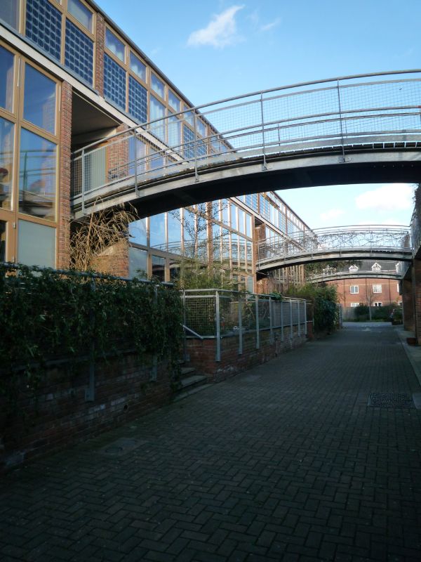 Thanks to these footbridges, all residents can enjoy their own garden.